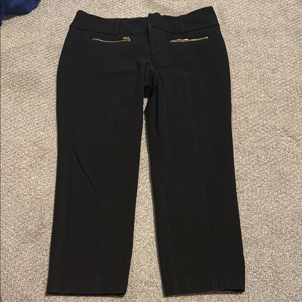 INC International Concepts Black Straight Leg Jeans